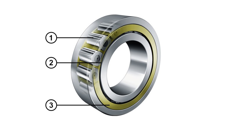 Roulements à rouleaux cylindriques avec optimisation du contact sur le bord