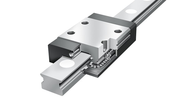 Guidages linéaires Schaeffler : Systèmes miniatures à recirculation à quatre rangées de billes