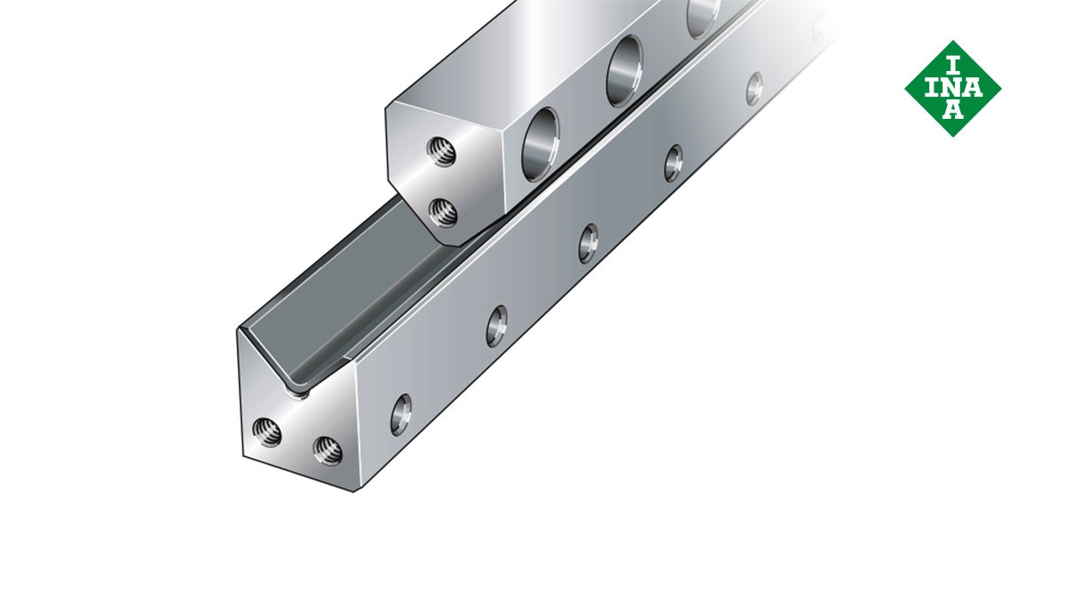 Guidages linéaires Schaeffler : Rails de guidage M avec revêtement de glissement et rails V