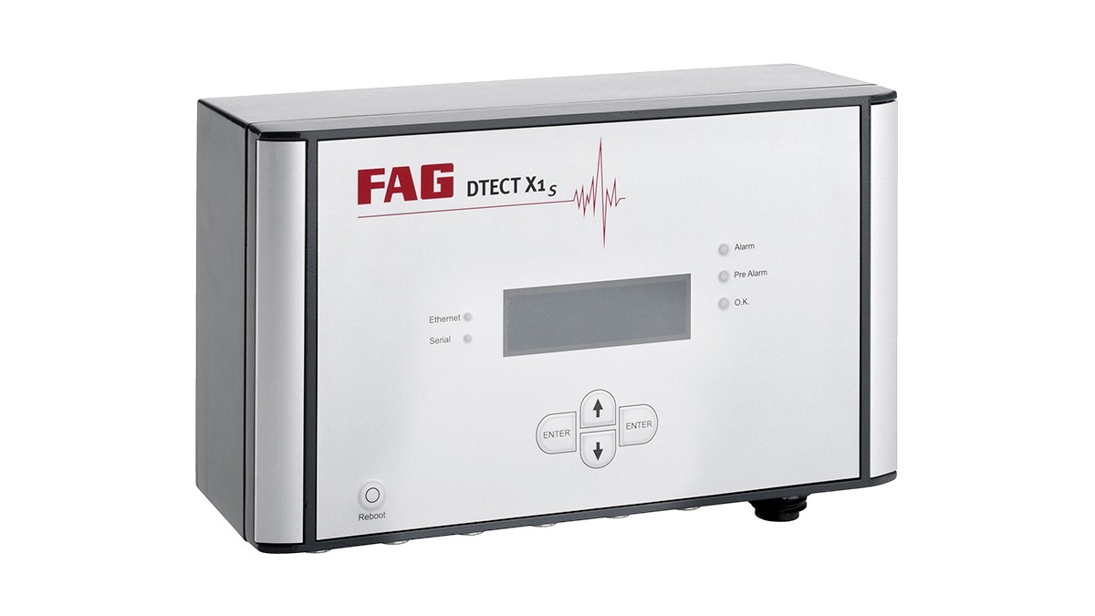 FAG DTECT X1 s est un système en ligne flexible pour la surveillance des composants et des éléments rotatifs à l'intérieur des machines et des installations.